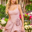 Ava Presley 47400 - Glitter Corset Rosette Ball Gown