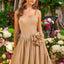Ava Presley 47400 - Glitter Corset Rosette Ball Gown