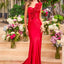 Ava Presley 47452 - One Shoulder Rosette Satin Gown