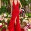 Ava Presley 47455 - Halter Embellished Tiered Ruffle Gown