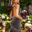 Ava Presley 47458 - Crystal Embellished Open Back Gown