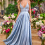 Ava Presley 47459 - Pearl Embellished High Slit Gown