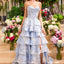Ava Presley 47474 - Strapless Tiered Ruffle High-Low Gown