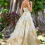 Ava Presley 42460 - Metallic Floral Drop Waist Ball Gown