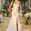 Ava Presley 42535 - Crystal Trim Floral Bow Gown