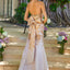 Ava Presley 42535 - Crystal Trim Floral Bow Gown