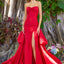 Ava Presley 42538 - Strapless Ruched Slit Prom Gown