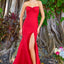 Ava Presley 42538 - Strapless Ruched Slit Prom Gown