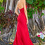 Ava Presley 42538 - Strapless Ruched Slit Prom Gown
