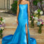 Ava Presley 43014 - Strapless Satin High Slit Gown