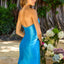 Ava Presley 43014 - Strapless Satin High Slit Gown
