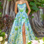 Ava Presley 43022 - Printed Strapless A-Line Prom Gown