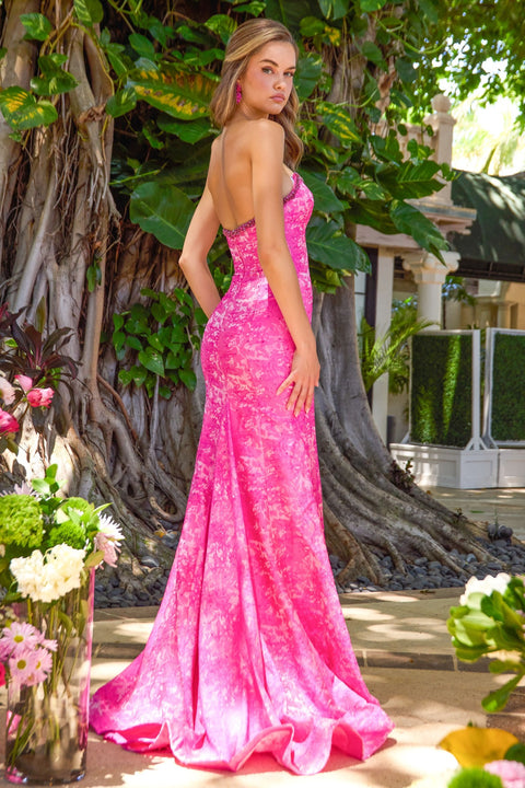 Ava Presley 43077 - Crystal Trim Fitted Evening Gown
