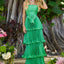 Ava Presley 47367 - Pleated Tiered Bow Prom Gown