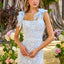 Ava Presley 47370 - Floral Lace Bow Strap Gown