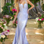 Ava Presley 47397 - Plunging Neck Crystal Evening Gown