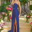 Ava Presley 47398 - Crystal Embellished Plunging Prom Gown