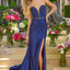Ava Presley 47398 - Crystal Embellished Plunging Prom Gown