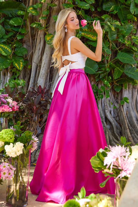 Ava Presley 47465 - Beaded Two Piece A-Line Prom Dress