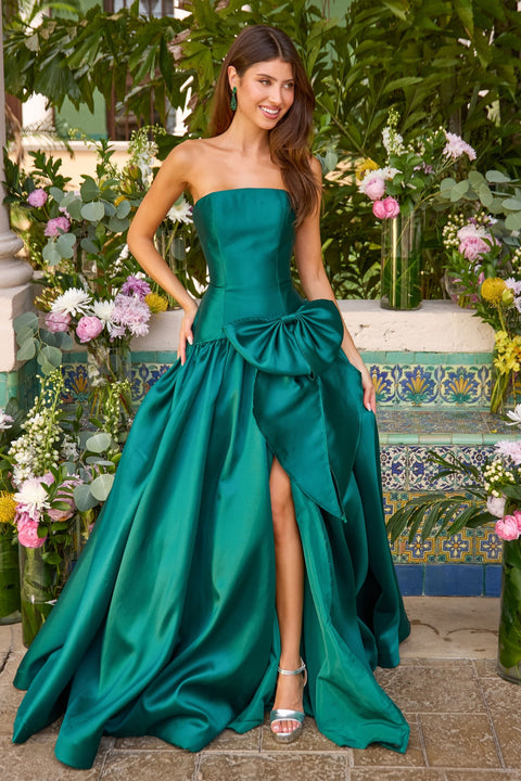 Ava Presley 42477 - Strapless Bow Detail Ball Gown