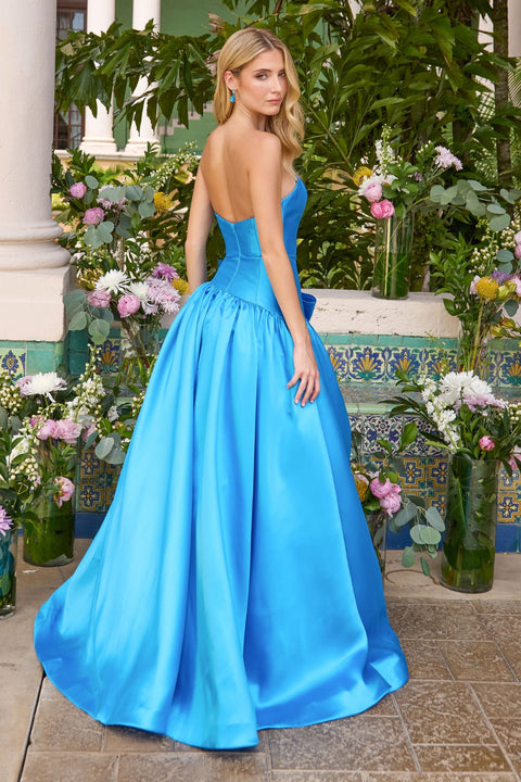 Ava Presley 42477 - Strapless Bow Detail Ball Gown