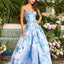 Ava Presley 42460 - Metallic Floral Drop Waist Ball Gown