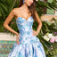 Ava Presley 42460 - Metallic Floral Drop Waist Ball Gown