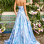 Ava Presley 42460 - Metallic Floral Drop Waist Ball Gown