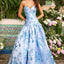 Ava Presley 42460 - Metallic Floral Drop Waist Ball Gown