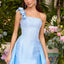 Ava Presley 42503 - One Shoulder Beaded Floral Gown