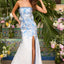 Ava Presley 42535 - Crystal Trim Floral Bow Gown