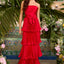 Ava Presley 47367 - Pleated Tiered Bow Prom Gown