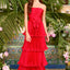 Ava Presley 47367 - Pleated Tiered Bow Prom Gown