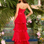 Ava Presley 47367 - Pleated Tiered Bow Prom Gown