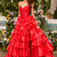 Ava Presley 47372 - Strapless Corset Ruffle Prom Gown