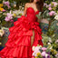 Ava Presley 47372 - Strapless Corset Ruffle Prom Gown