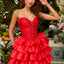 Ava Presley 47372 - Strapless Corset Ruffle Prom Gown