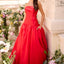 Ava Presley 47374 - Folded Neckline Drop Waist Gown