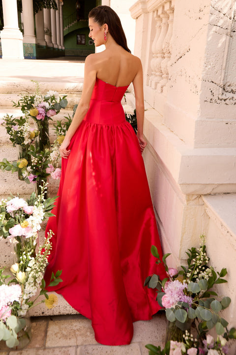 Ava Presley 47374 - Folded Neckline Drop Waist Gown