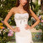 Ava Presley 42489 - Pearl Embellished Bow Detail Mermaid Gown