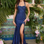 Ava Presley 42520 - Embellished Fitted Gown with Lace Up Back