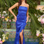 Ava Presley 42525 - Strapless Ruffle Slit Fitted Prom Gown