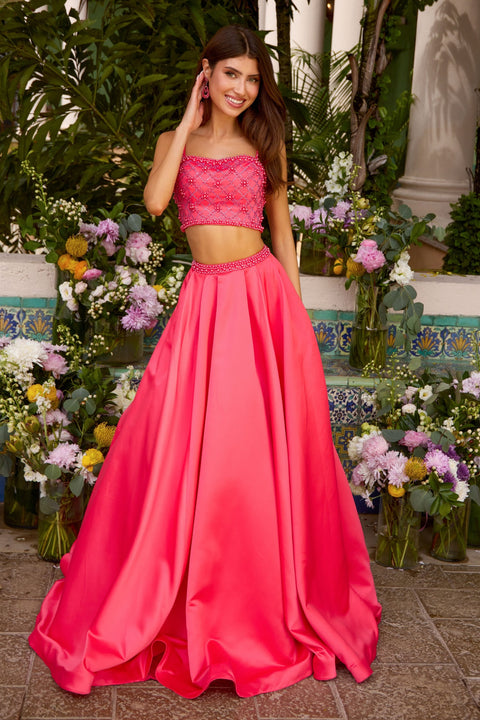 Ava Presley 42531 - Two Piece Beaded Satin Ball Gown