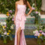 Ava Presley 42534 - Strapless Floral Sequin Gown with Bow