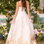Ava Presley 42542 - Strapless Floral A Line Prom Gown