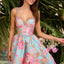 Ava Presley 42549 - Floral Jacquard A Line Prom Gown