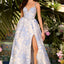 Ava Presley 42549 - Floral Jacquard A Line Prom Gown
