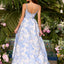 Ava Presley 42549 - Floral Jacquard A Line Prom Gown