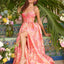 Ava Presley 42549 - Floral Jacquard A Line Prom Gown
