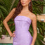 Ava Presley 42552 - Textured Mermaid Gown with Draped Back